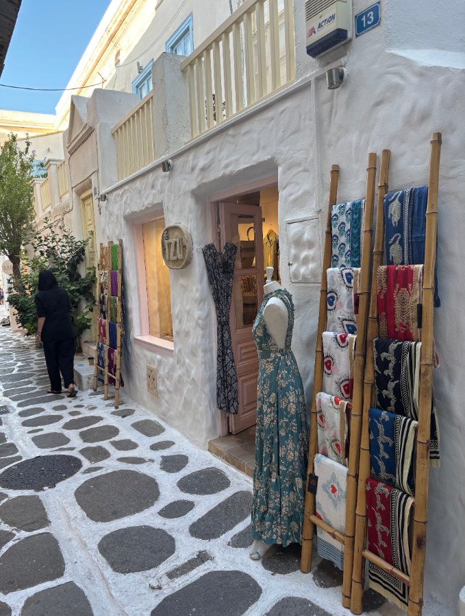 IZU Paros boutique in the old town of Parikia