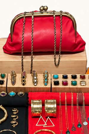 Leather Wallet-like Big Bag